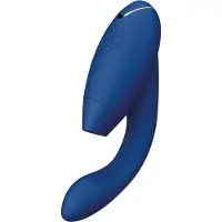 Womanizer Duo 2 - vibrator voor clitoris en G-spot - blauw