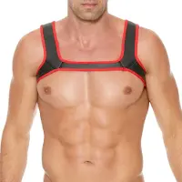 Ouch! Puppy Play Alpha Harnas - Rood