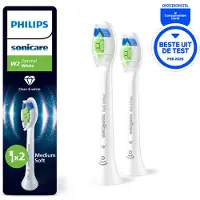 Philips Sonicare 3x Opzetborstels W2 Optimal White Wit HX6062/87 2 stuks