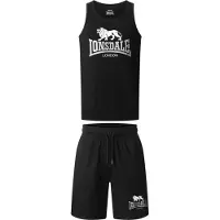 Lonsdale Trainingspak 'Polmood' zwart / wit