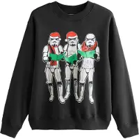 Next Trui 'Christmas Star Wars Stormtrooper' limoen / rood / zwart / wit