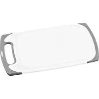 Kesper Kunststof snijplank wit 24 x 40 cm - Keukenbenodigdheden - Plastic snijplanken