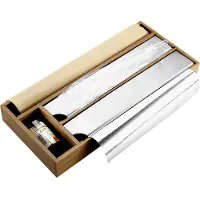 Kesper FSC Keuken Foliedispenser voor 2 Rollen folie - Met 2 opbergvakken - Keuken lade Folie dispenser voor aluminium- & huishoudfolie
