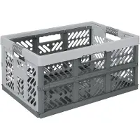 Keeeper Kunststof Vouwkrat 45 l Lichtzilver 37 x 54 x 28 cm
