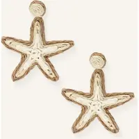 Notre-V Dames Sieraden Earring Sea Star - Beige - Maat ONESIZE