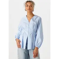 Inwear Dames Blouses Helvelw Blouse - Blauw - Maat 36