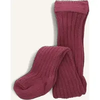 Mp Denmark Meisjes Beenmode Cotton Rib Tights - Roze - Maat 60