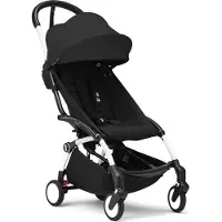 Stokke YOYO3 kinderwagen vanaf 6 maanden - Inclusief wit frame / zwart zitkussen + luifel - In een handomdraai in- en uitklapbaar - Licht en compact - Past in handbagage