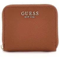 GUESS portemonnee Gregoria SLG Small Zip Around Wallet Cognac bruine