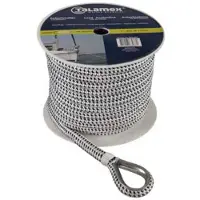 Talamex Fenderlijn polyester/pp 12mm 2.5m wit/zwart