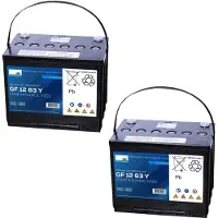 Exide Vervangende Accu Voor Vermeiren Squod SU Rolstoel 24V 2 X 12V 63Ah