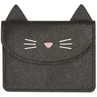 Moses Kaarthouder Ed The Cat 10 X 9,5 Cm Vegan-leer Zwart