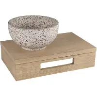 Differnz Fonteinplank hout 40x25x10 cm licht eiken