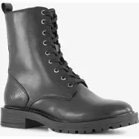 Harper leren dames veterboots zwart maat 39