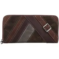 Desigual Portemonnee 'Fibonacci Fiona' chocoladebruin / roestbruin / donkerbruin / grijs