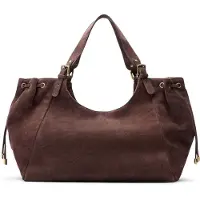 Manfield Bruine suède shopper | Maat Onesize
