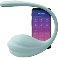 Satisfyer Smooth Petal - draagbaar app-gestuurd vibrerend eitje (blauw)