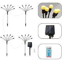 INF Zonne-energie Firefly Lights 10 LED's 4-pack Warm wit