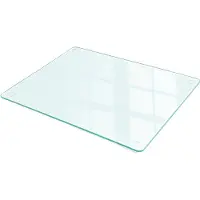 Wallfluent Glazen Snijplank - 60 cm x 52 cm - Transparant Snijplanken van Glas - Rechthoekig - Serveerplank van glas - Kookbenodigdheden - Anti-Slip Snijplanken - Minimalistische Keukenaccessoires