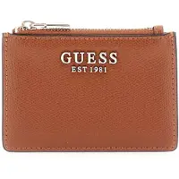GUESS kaarthouder Amorette SLG Credit Card Case Cognac bruine