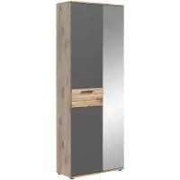 Furnilux Mason kledingkast basaltgrijs NB Nox Eiken NB Nox Eiken MDF TZ - 37x70x200cm