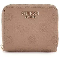 GUESS portemonnee Cresidia II SLG Zip Around Wallet Dark Taupe Logo