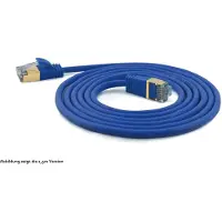 Wantec 7139 Patchkabel SSTP CAT7 Ste. CAT6a d=4mm 20,00m blau