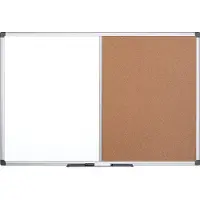 BI-Office Combibord MAYA, gecombineerd prikbord en whiteboard Kurk of vilt, div. afmetingen