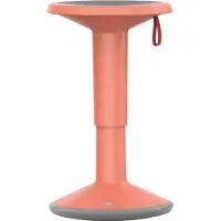 Interstuhl StandUP in hoogte verstelbare kruk, Ø 330 x H 590 - 845 mm, zalmoranje