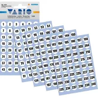 Herma Nummeretiketten 4124 A4 Wit 12 x 12 mm 5 Vellen à 48 Etiketten