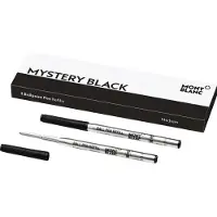 Mont Blanc MISTERY BLACK Balpen Navullingen - Zwart (2 Stuks)