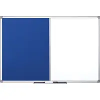 BI-Office Combibord MAYA, gecombineerd prikbord en whiteboard Kurk of vilt, div. afmetingen