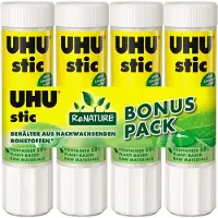 UHU Lijmstift ReNATURE 21 g Transparant 48200 4 Stuks à 21 g