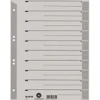 Leitz Scheidingsbladen 1652 karton a4 230gr grijs
