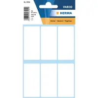 Herma Etiketten 3754 Klevend Wit 2,6 x 5,4 cm 7 Vellen à 6 Etiketten