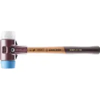 HALDER Kunststofhamer | lengte 300 mm hoofd-d. 30 mm | zacht/middelhard hout | TPE-soft blauw/superplastic wit | 1 stuk - 3017.030 - 3017.030