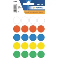 Herma 1881 Etiket Rond 19mm Assorti - 1000 stickers - voordeelverpakking