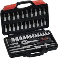 Now Dopsleutelset | 45-delig 1/4 inch | sleutelwijdtes 4-14 mm | aantal tanden 72 6-kant | 1 stuk - 4000802099