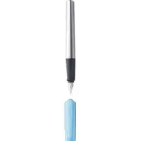 Lamy nexx azure vulpen | Aluminium driehoekig | Antislip grip | Stalen penpunt A | Inclusief T 10 blauw