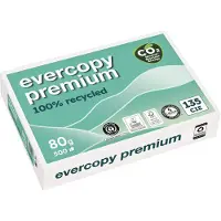 Clairefontaine Evercopy Premium A4 Kopieerpapier Recycled 80 g/m² Wit 5 Pakken à 500 Vellen