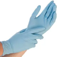 Hygostar Nitril handschoen SAFE PREMIUM, S, blauw, poedervrij Lengte: 240 mm, allergievrij, voedselveilig (S)