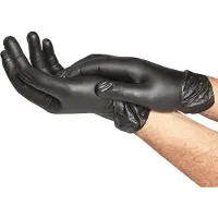 Spontex Nitril-handschoen Black Protect, maat L, zwart