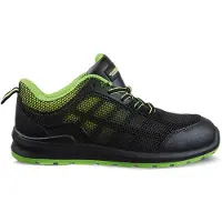 Safeet Werkschoen Safety Sneaker Askim Laag S1P | Zwart/Limoen | Maat 43 - 8719388017365