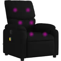 vidaXL Massagestoel met zwarte stof
