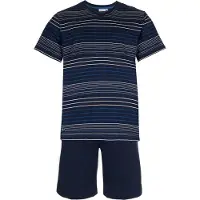 Pastunette Shortama - Katoen - Donkerblauw - Gestreept - Maat L