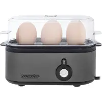 Mesko MS 4485 - Eierkoker voor 3 eieren - vermogen 210W - instelbare kookfase - indicatielampje - Grijs