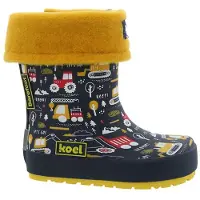 Koel - Kid's Wellie Print + Sock - Rubberlaarzen 35, meerkleurig