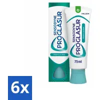 Sensodyne 6 x - Tandpasta - Proglasur Fresh & Clean - Frisse Mond - 75 ml - Tandpasta - Glazuur Bescherming - Gevoelige Tanden - Frisse Adem - Tanderosie