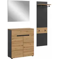 Furnilux Canu kledingkastcombinatie Artisan NB basaltgrijs NB - 37x140x190cm