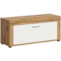 Furnilux Jam bank wit melamine Wotan eiken NB - 35x100x44cm